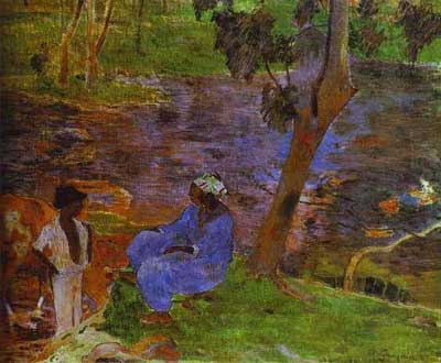 At the Pond - Paul Gauguin