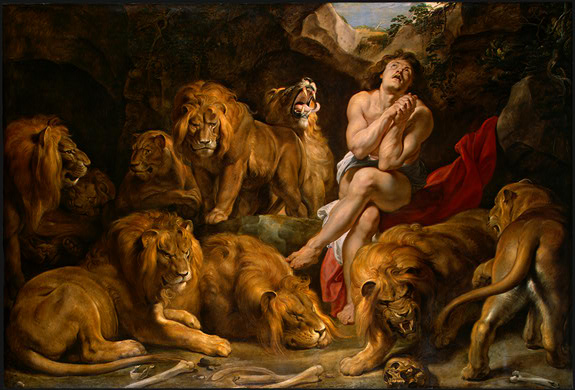 Daniel in the Lions' Den - Peter Paul Rubens