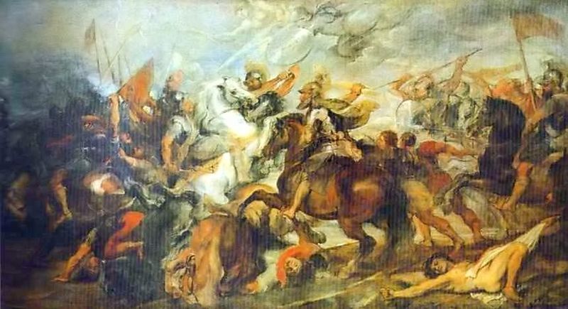 Henry IV at the Battle of Ivry - Peter Paul Rubens