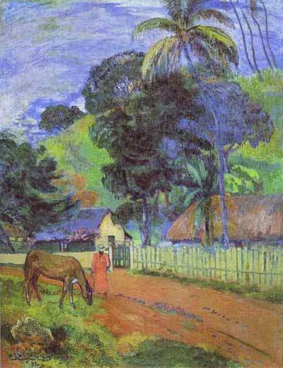 Horse on Tahitian Road - Paul Gauguin