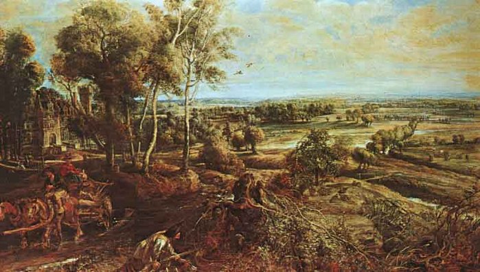 Landscape with the Chateau Steen - Peter Paul Rubens