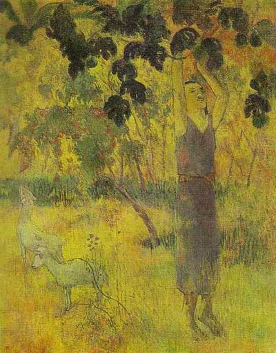 Man Picking Fruit - Paul Gauguin