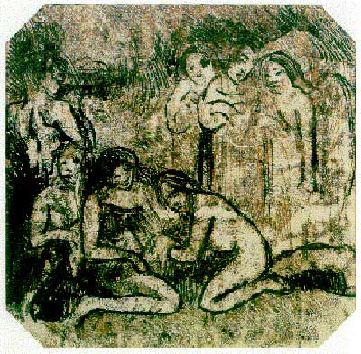 Nativity (Recto) - Paul Gauguin