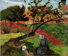 Two Breton Women - Paul Gauguin