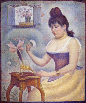 Young Woman Powdering Herself - Georges Seurat