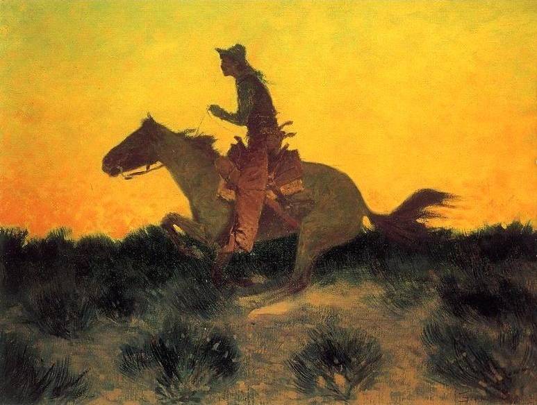 Against the Sunset - Frederic Remington