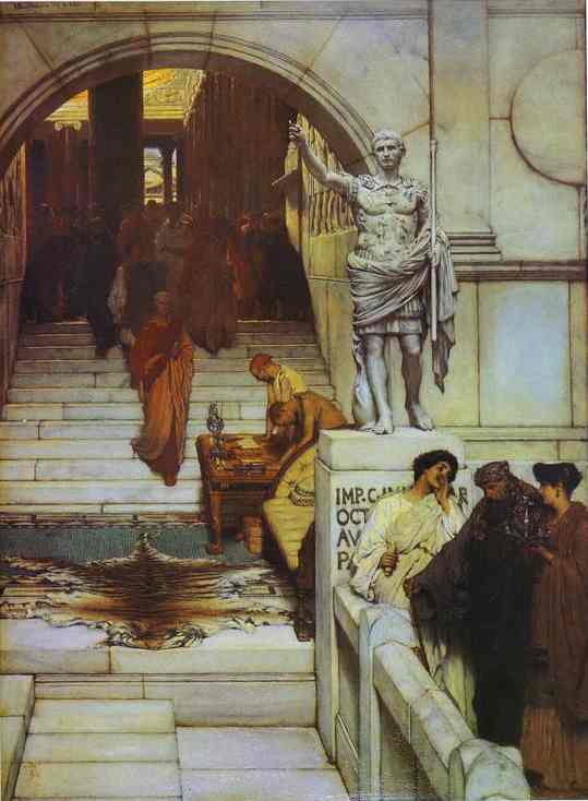 An Audience at Agrippa's - Lawrence Alma Tadema