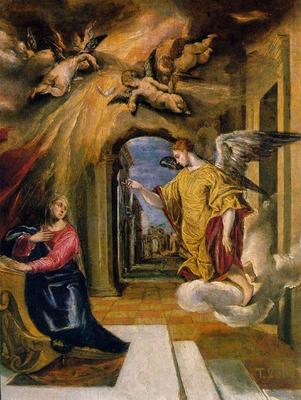 The Annunciation, El Greco, 1569