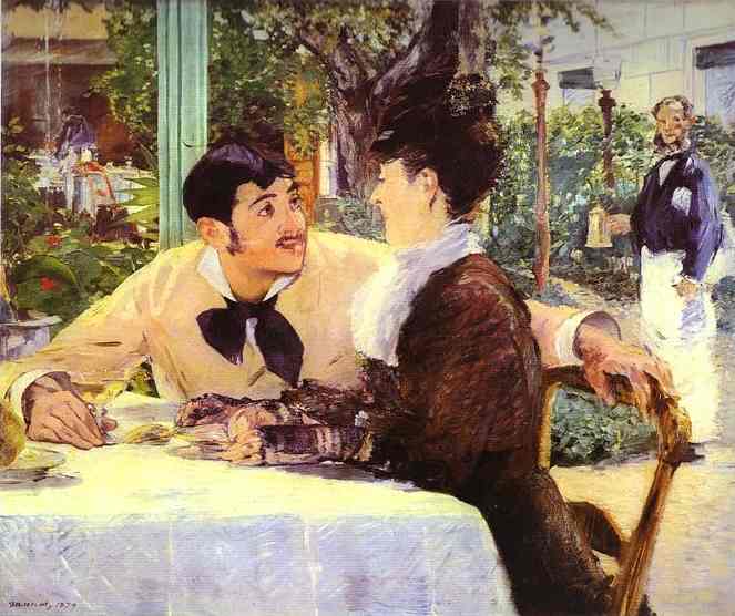 At Pre Lathuille's - Edouard Manet