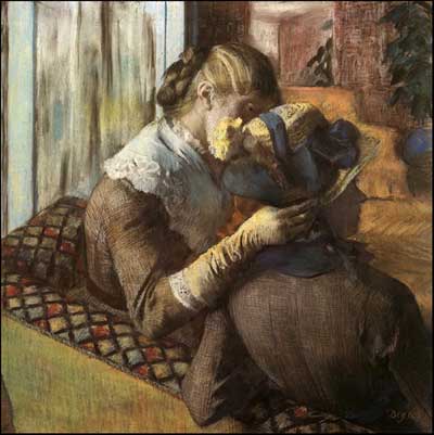 At the Milliner's - Edgar Degas
