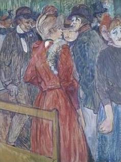 At the Moulin de la Galette II - Henri de Toulouse Lautrec