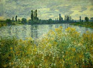 Banks of the Seine at Vtheuil - Claude Monet