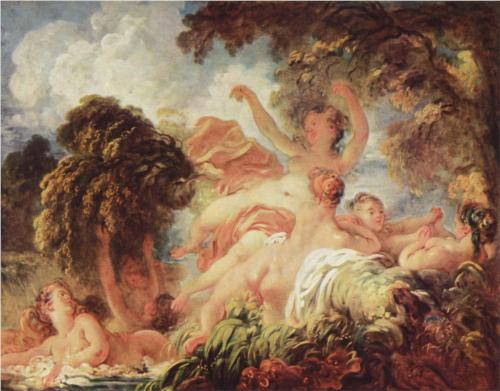 The Bathers - Jean Honore Fragonard