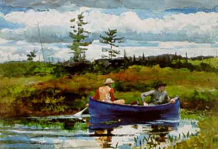 The Blue Boat - Winslow Homer