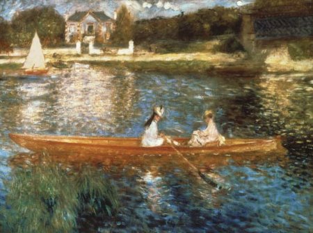 Boating on the Seine - Pierre Auguste Renoir