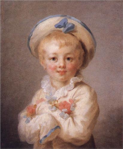 Boy as Pierrot - Jean Honore Fragonard