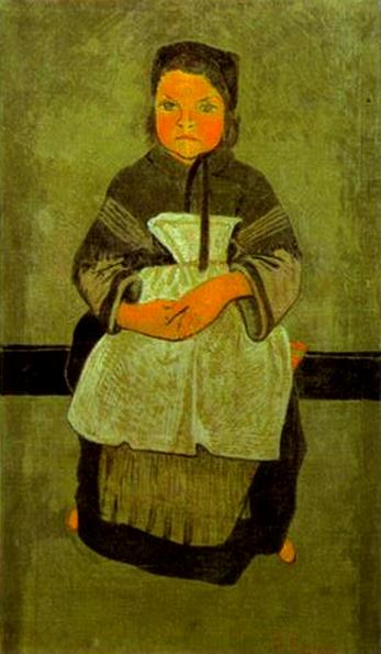 Breton Girl Seated (Portrait of Marie Francisaille) - Paul Serusier
