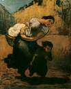 The Burden (The Laundress) - Honor Daumier