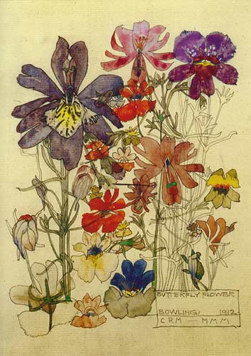 Butterfly Flower Bowling - Charles Mackintosh