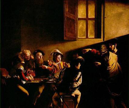Calling of St. Matthew - Caravaggio