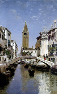 Canal Scene in Venice Martin - Rico Ortega