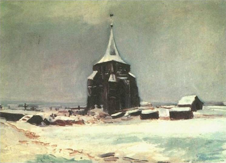 Cemetery Tower at Nuenen - Vincent van Gogh