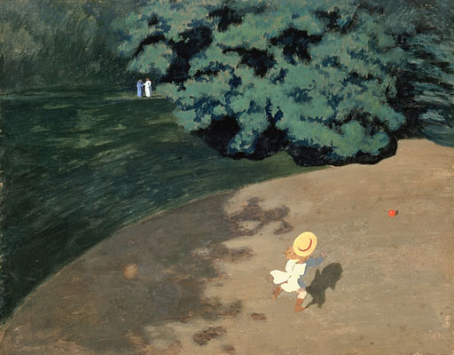 Child Playing Ball in the Park - Felix Vallotton