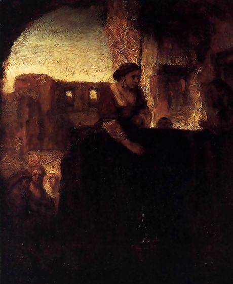 Christ and the Woman of Samaria - Rembrandt van Rijn
