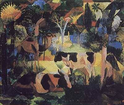 Cows and Camel - August Macke