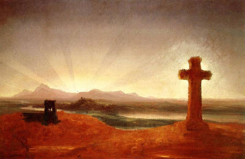 Cross at Sunset - Thomas Cole