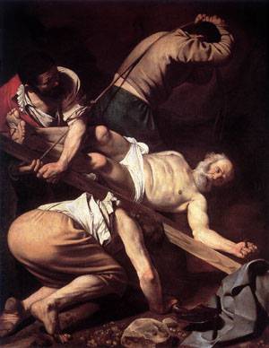 Crucifixion of Saint Peter - Caravaggio