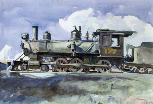 D. & R. G. Locomotive - Edward Hopper