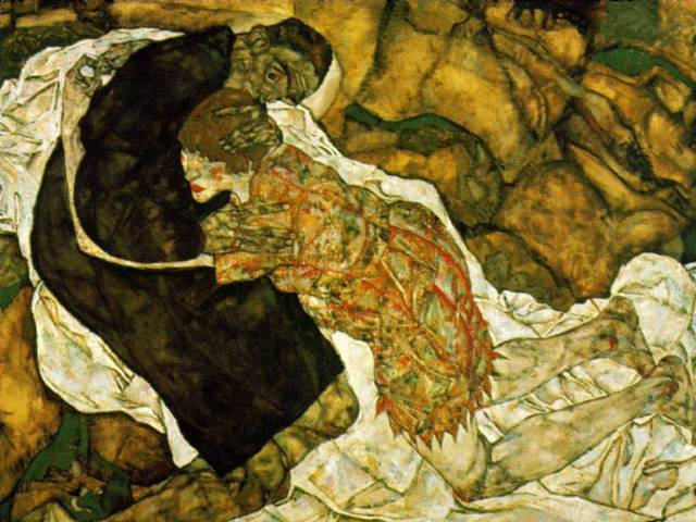 Death and the Girl - Egon Schiele 