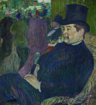 Delaporte in the Jardin De Paris - Henri de Toulouse Lautrec