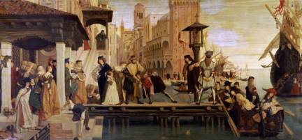 Departure of the Prodigal Child from Venice, 1863 - James Tissot