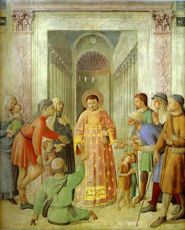 Distributing of Alms - Fra Angelico