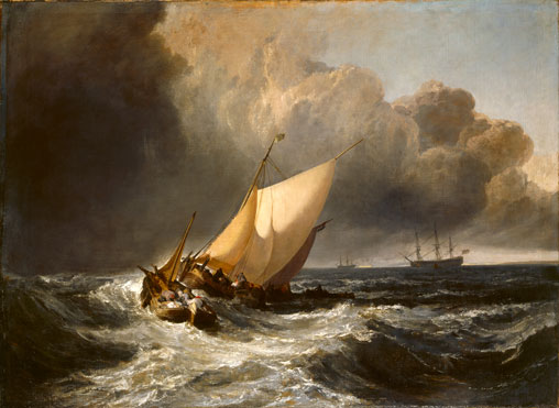 Dutch Boats in a Gale - Joseph Mallord William Turner