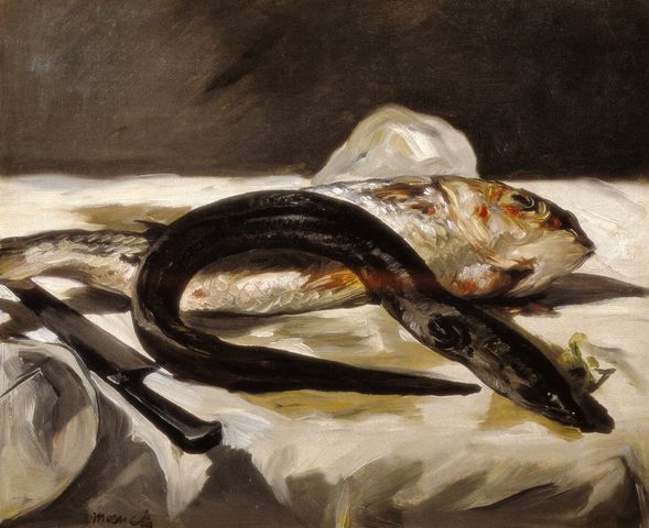 Eel and Red Muller - Edouard Manet