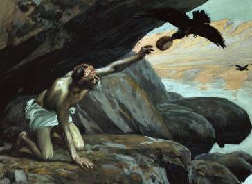 Elijah Fed by the Ravens - James Tissot