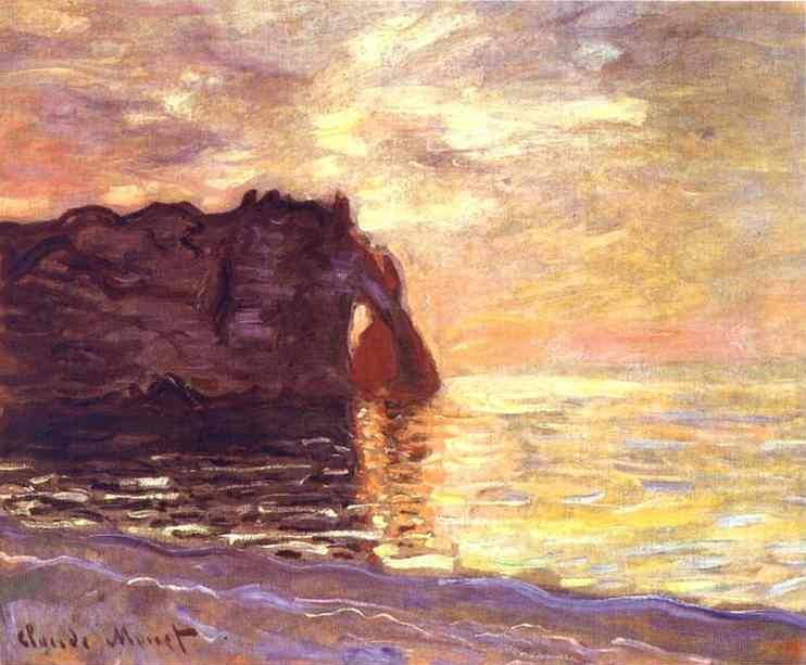 Etretat End of the Day - Claude Monet