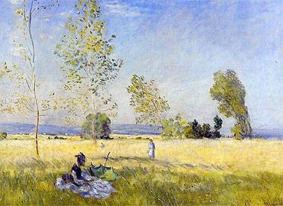 Fields of Bezons - Claude Monet