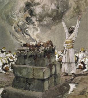 Fire from Heaven Consumes the Sacrifice - James Tissot