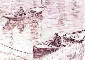 Fishers at Poissy - Claude Monet