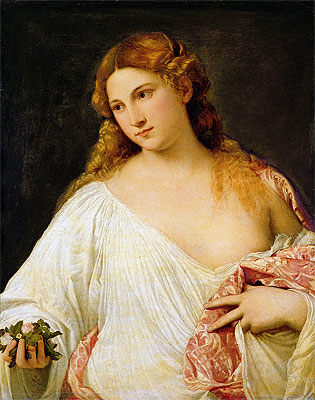 Flora 1516-1520 Tiziano Titian Vecellio