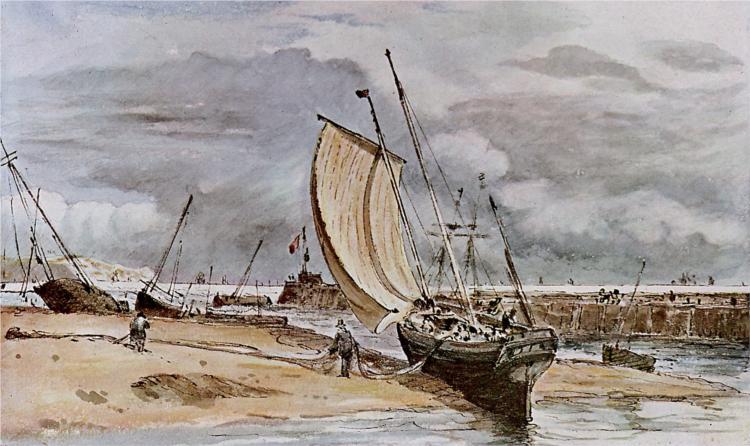 Fokstone Harbor - John Constable