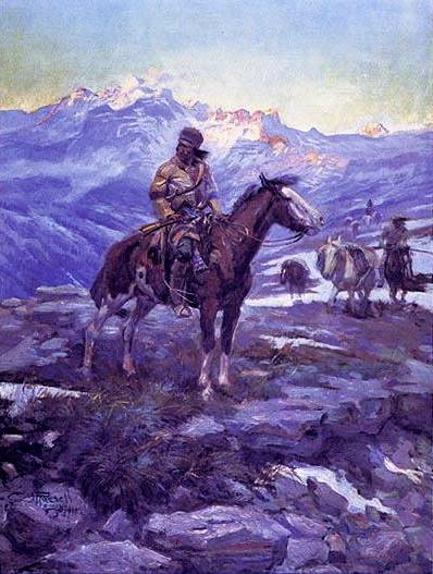 Free Trappers - Charles Marion Russell