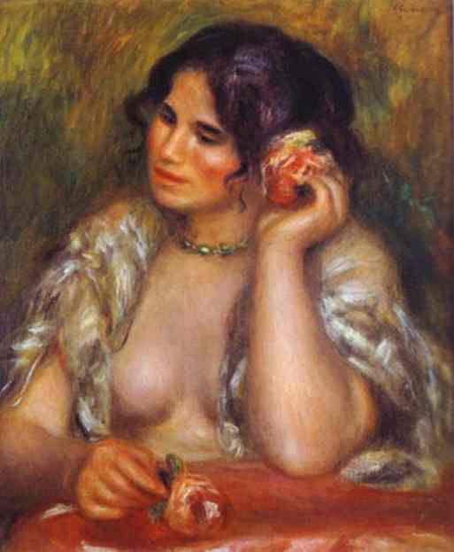 Gabrielle with a Rose - Pierre Auguste Renoir