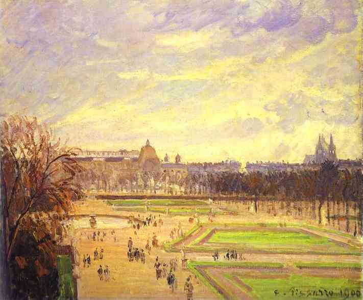 Gardens of Tuileries - Camille Pissarro
