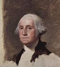 George Washington (The Athenaeum) detail - Gilbert Stuart