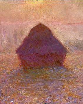 Grainstack (Sun in the Mist) - Claude Monet